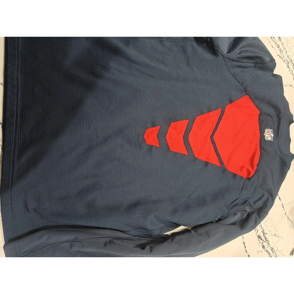 New England Patriot Shirt Men XL Blue Nike Hyperwarm Shield Dri Fit Training NFL